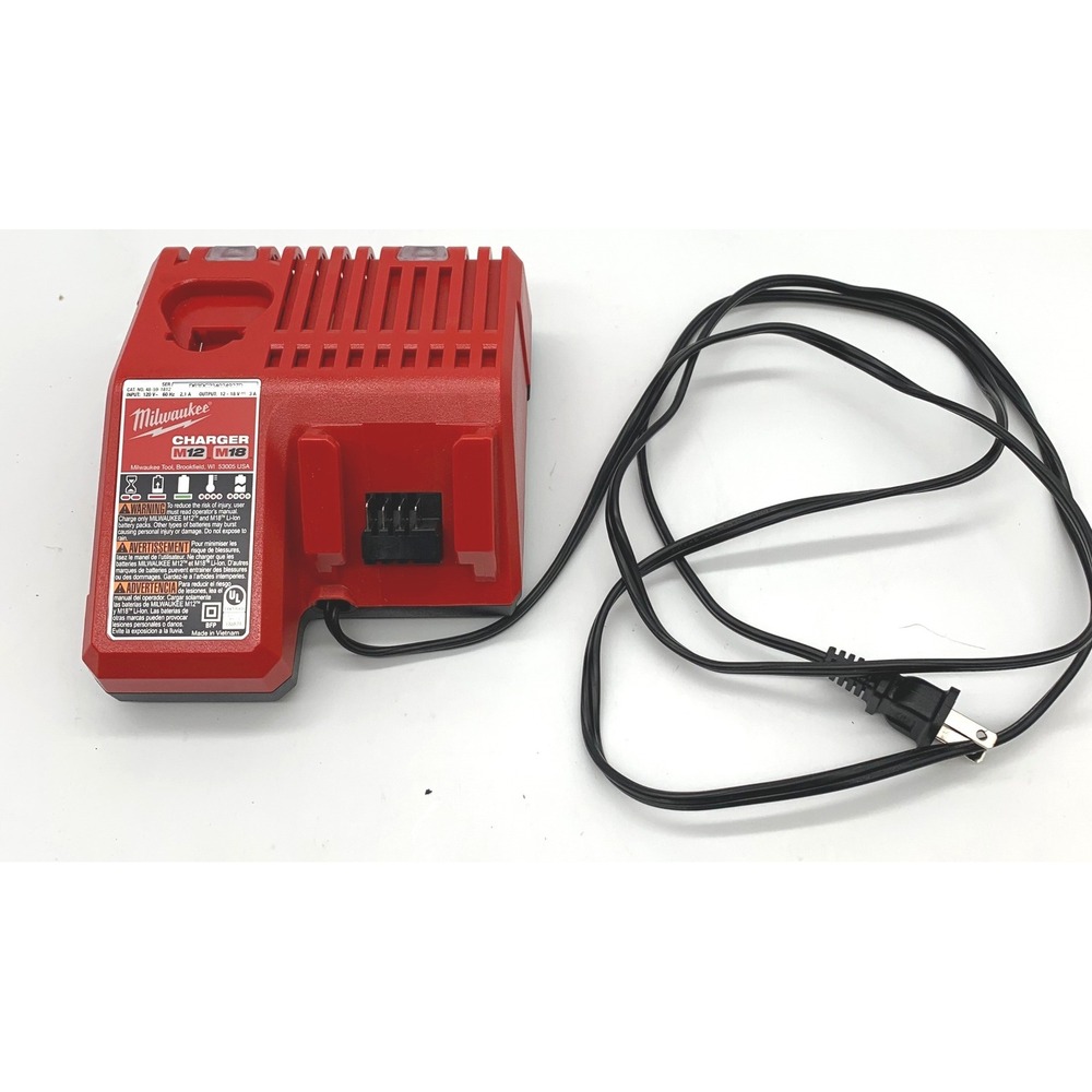 Milwaukee Battery Charger M12 M18 Red Dual Voltage Sequential 48-59-1812 OEM